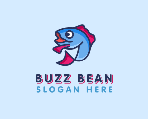 Ocean Sardine Fish logo design