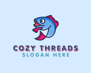 Ocean Sardine Fish logo design