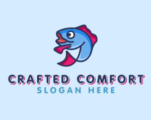 Ocean Sardine Fish logo design