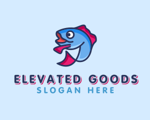 Ocean Sardine Fish logo design