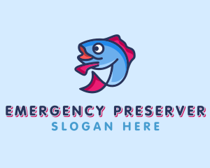 Ocean Sardine Fish logo design