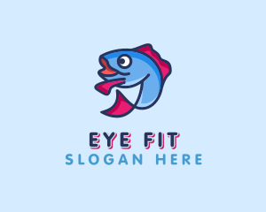 Ocean Sardine Fish logo design