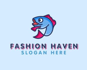 Ocean Sardine Fish logo design