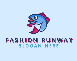 Ocean Sardine Fish logo design