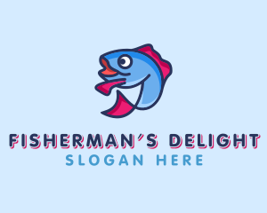 Ocean Sardine Fish logo design