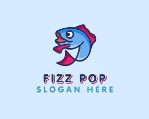 Ocean Sardine Fish logo design