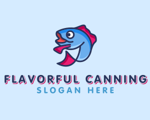 Ocean Sardine Fish logo design