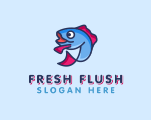 Ocean Sardine Fish logo design