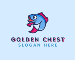 Ocean Sardine Fish logo design