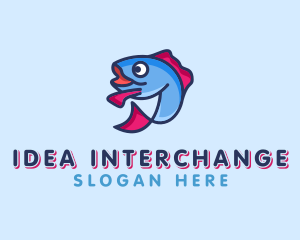 Ocean Sardine Fish logo design