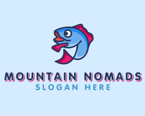 Ocean Sardine Fish logo design