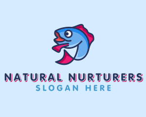 Ocean Sardine Fish logo design