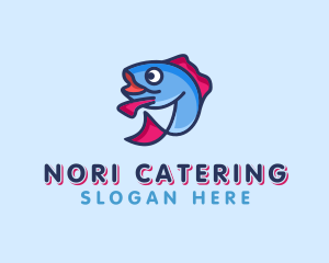 Ocean Sardine Fish logo design