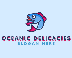 Ocean Sardine Fish logo design