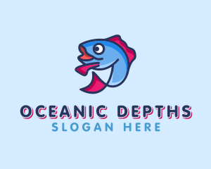 Ocean Sardine Fish logo design