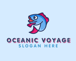 Ocean Sardine Fish logo design