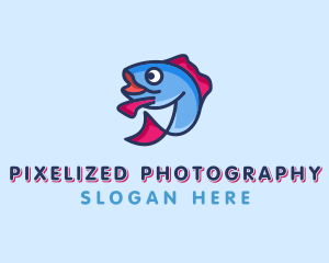 Ocean Sardine Fish logo design