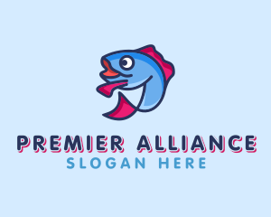 Ocean Sardine Fish logo design