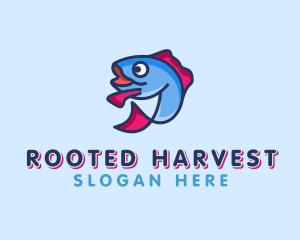 Ocean Sardine Fish logo design