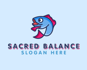 Ocean Sardine Fish logo design