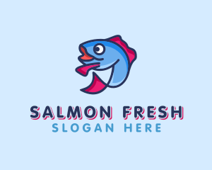 Ocean Sardine Fish logo design