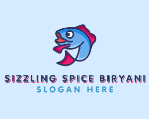 Ocean Sardine Fish logo design