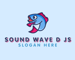 Ocean Sardine Fish logo design