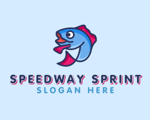 Ocean Sardine Fish logo design