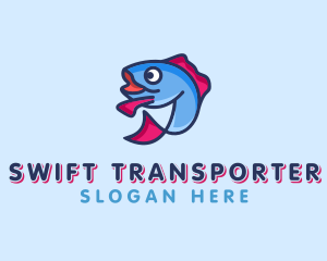 Ocean Sardine Fish logo design