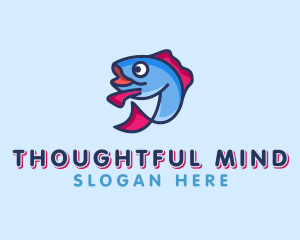 Ocean Sardine Fish logo design