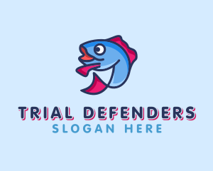 Ocean Sardine Fish logo design