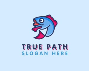 Ocean Sardine Fish logo design