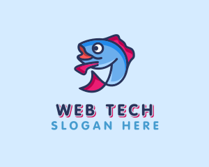 Ocean Sardine Fish logo design