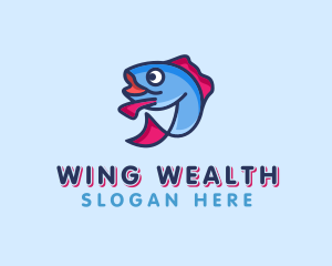 Ocean Sardine Fish logo design