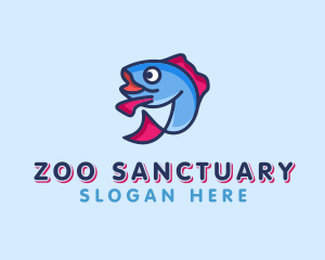 Ocean Sardine Fish logo design