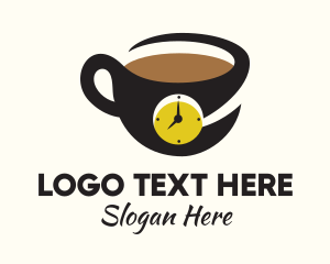 Coffee Clock Mug  logo