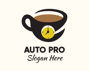 Coffee Clock Mug  logo