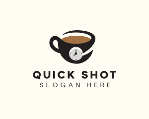 Coffee Clock Breakfast logo design