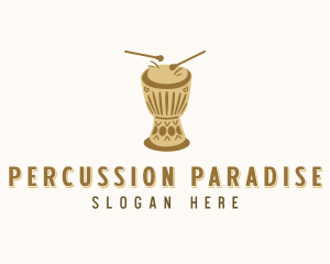 Djembe Drum Percussion logo