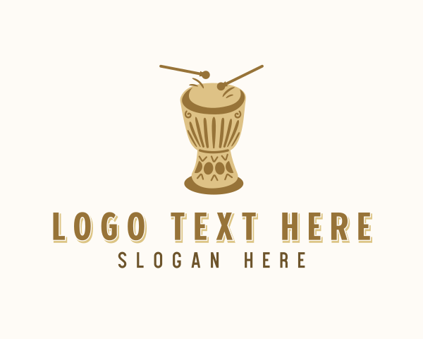 Djembe Drum Percussion logo