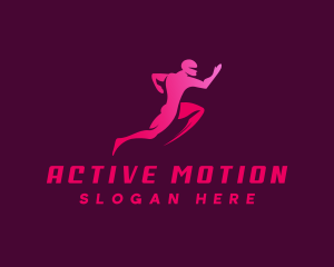 Running Man Exercise logo design