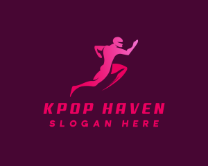 Running Man Exercise logo design