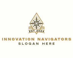 Direction Compass Navigator logo design