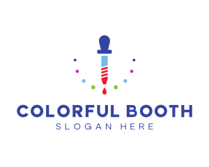 Colorful Liquid Dropper logo design