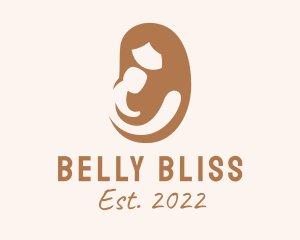 Brown Parenting Breastfeeding  logo design