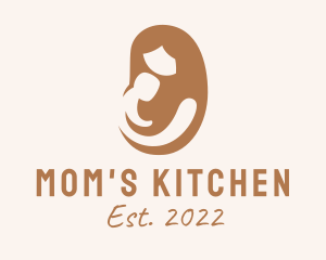 Brown Parenting Breastfeeding  logo design