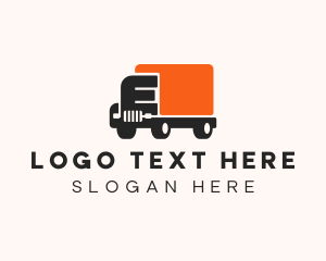 Delivery Truck Letter E Logo