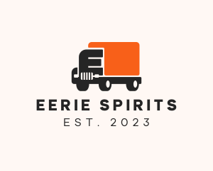 Delivery Truck Letter E logo design