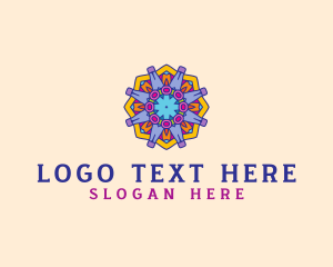 Flower Mosaic Ornament logo