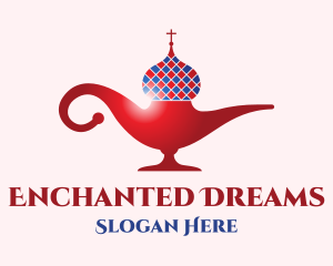 Russian Magic Lamp logo design